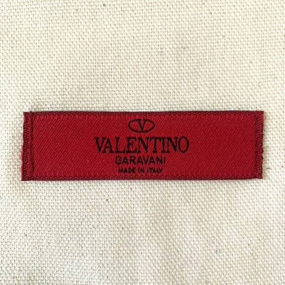 Valentino Garavani Dust Bag Beige Red Pouch Drawstring Storage Gift Chic Luxury - Picture 5 of 8